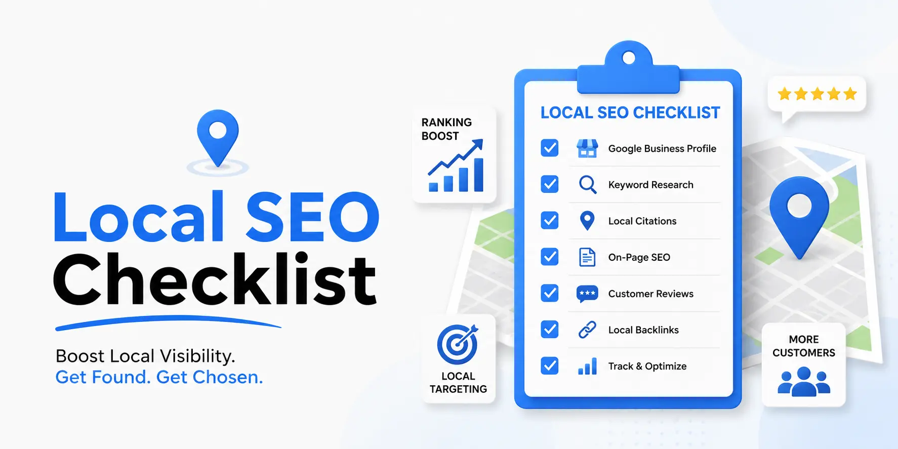 Local SEO checklist featuring key strategies for optimizing online presence and improving local search rankings.