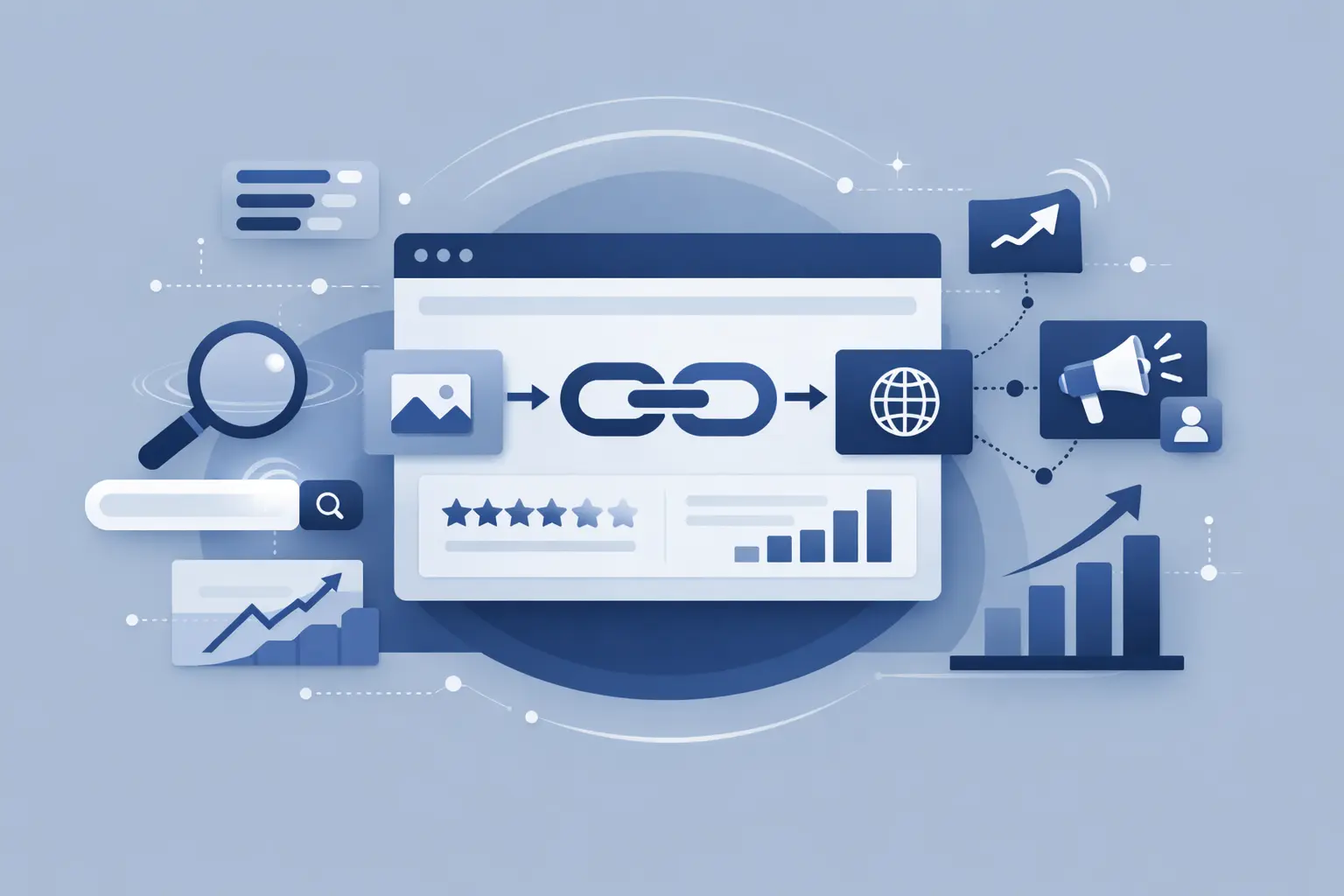 Infographic illustrating steps to create an effective link building campaign for improved SEO performance using off page SEO techniques