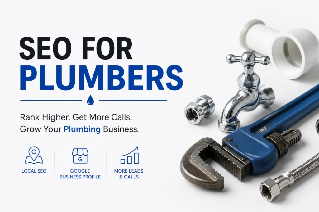 Plumbing SEO services tailored for plumbers to enhance online visibility and attract more customers.